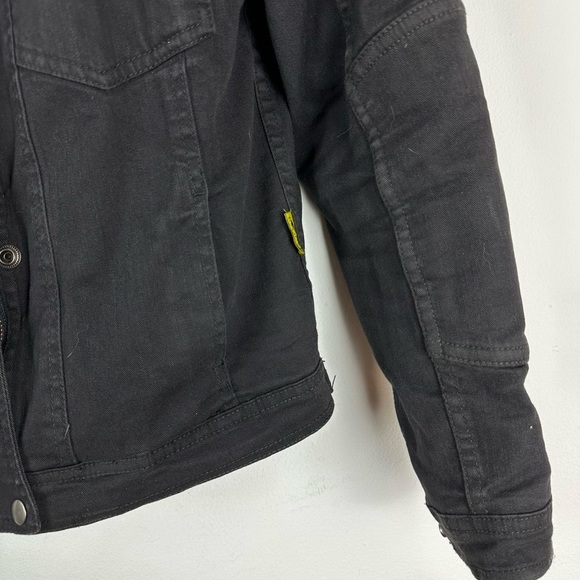 BILT IRON WORKERS Size Small Women Black Denim Motorcycle Jacket Team Yamaha - Picture 5 of 14